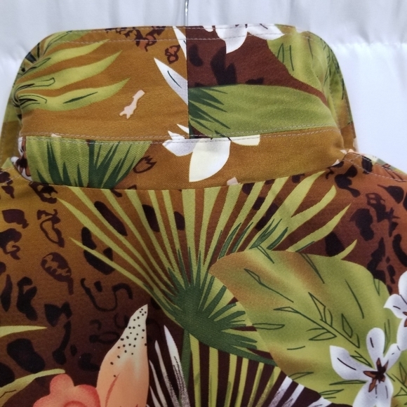 Alia Petite Size 14 Floral Jacket - Green, Brown, Orange - Picture 8 of 12